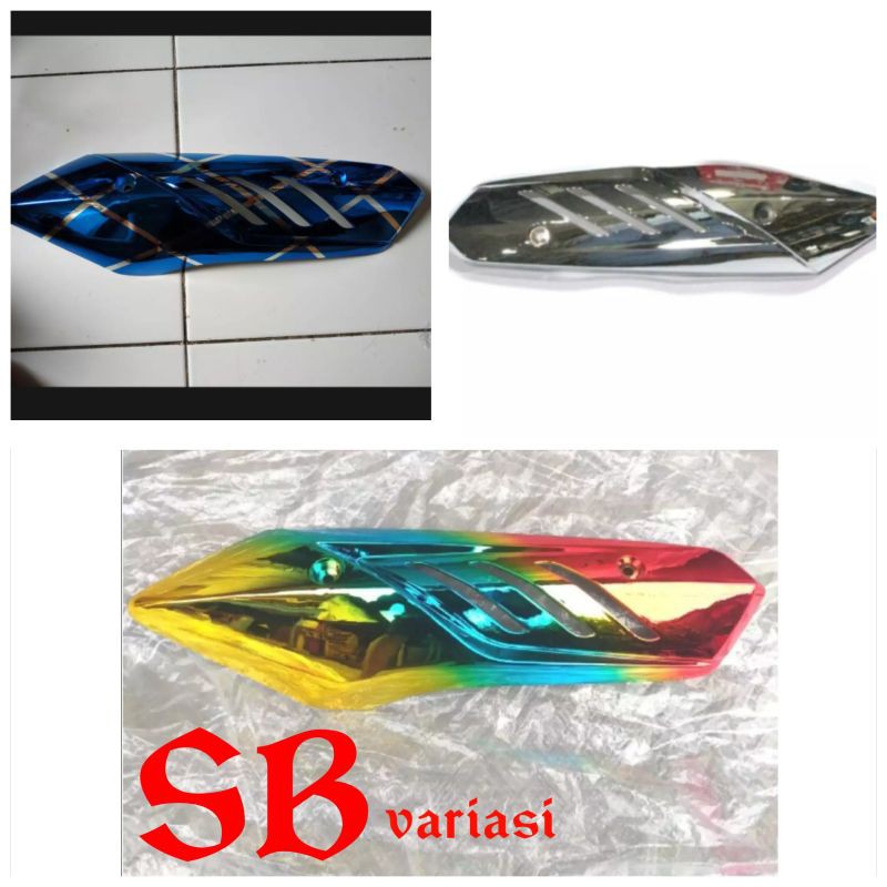 Cover Knalpot Mio M3 Variasi - Tutup Knalpot Mio m3 Mio Z Soul Gt Blue core