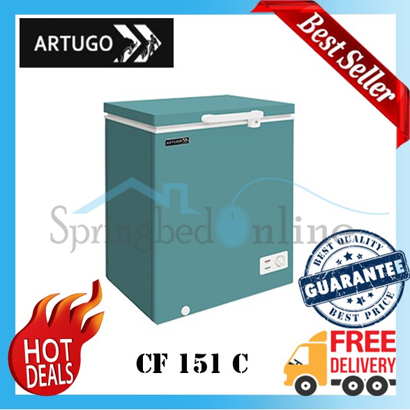 ARTUGO Chest Freezer 150 Liter Green Color - CF 151 C