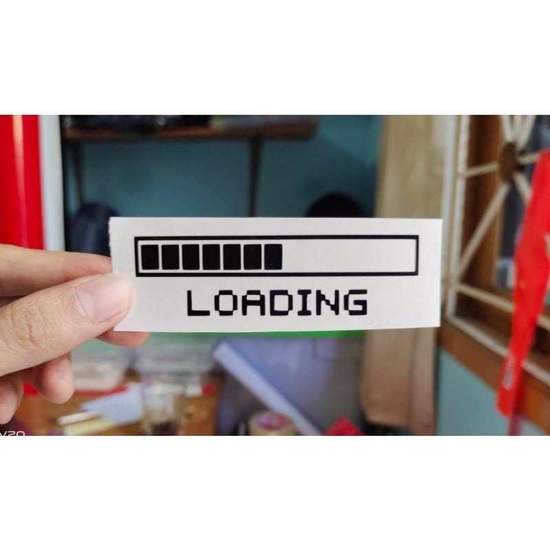 

stiker loading custom cutting stiker murah