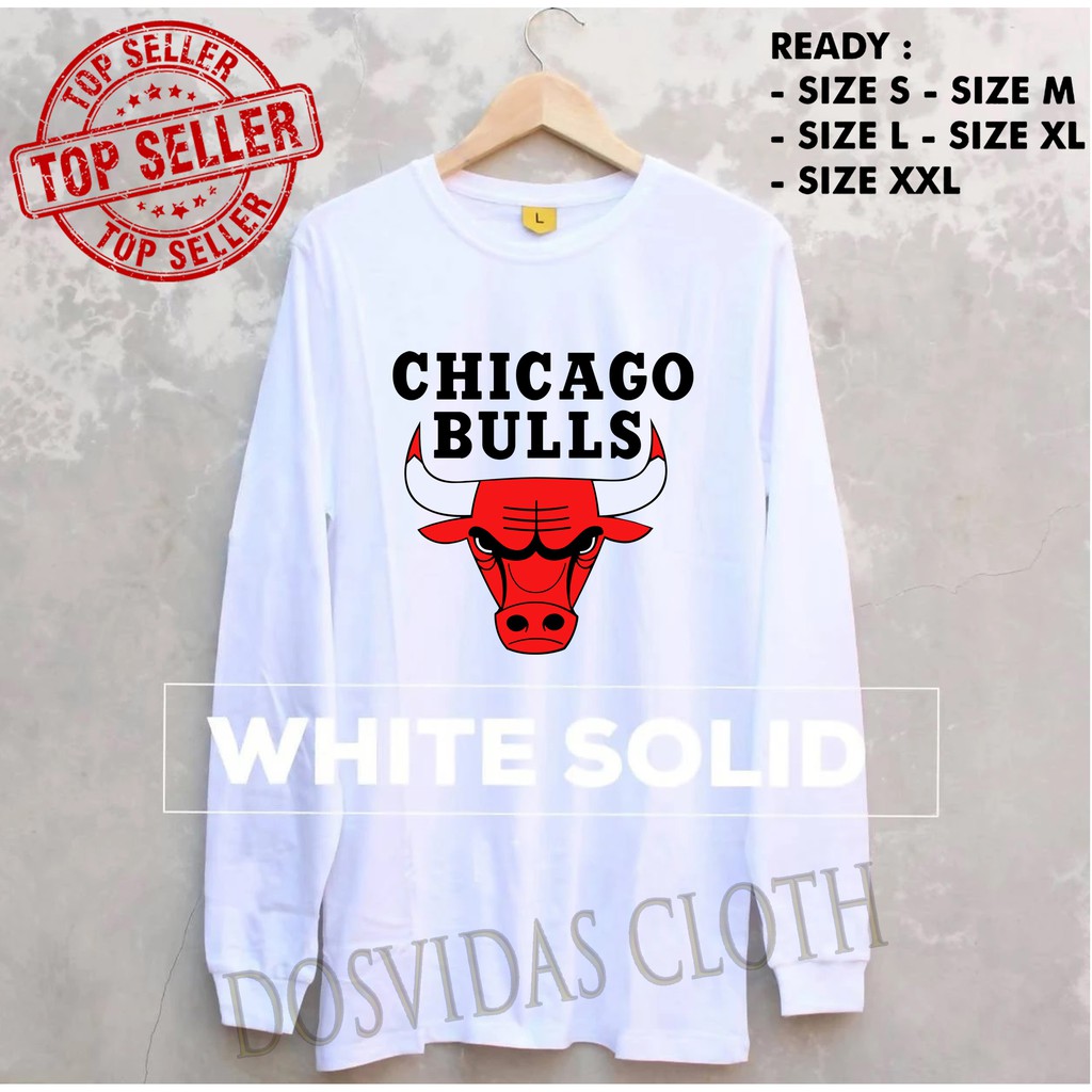 Import Quality MURAH BAJU KAOS LENGAN PANJANG CHICAGOBULLS keren CHICAGO BULLS
