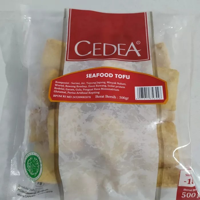 

cedea seafood tofu tahu seafood shabu tahu suki halal murah 500gr