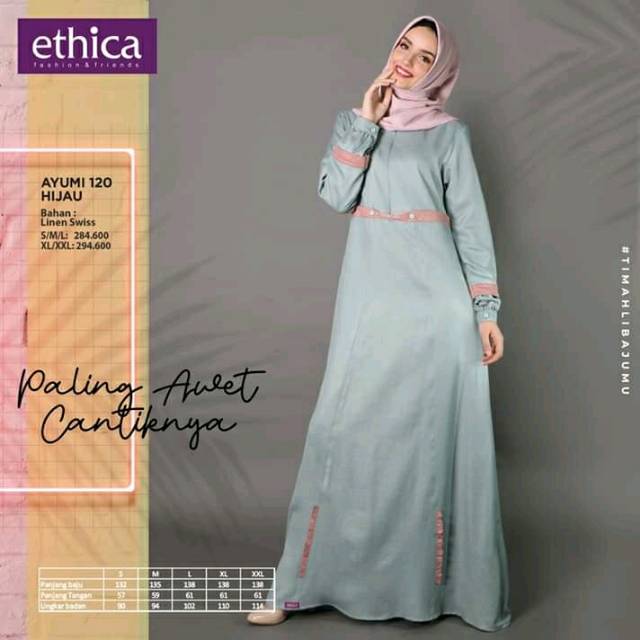 ETHICA GAMIS KATUN AYUMI 120 HIJAU / GAMIS MURAH