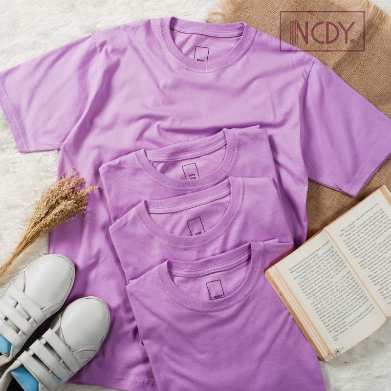 LILAC KATUN OVERSIZE TSHIRT | KAOS TUMBLR TEE BAJU UNGU PURPLE polos couple