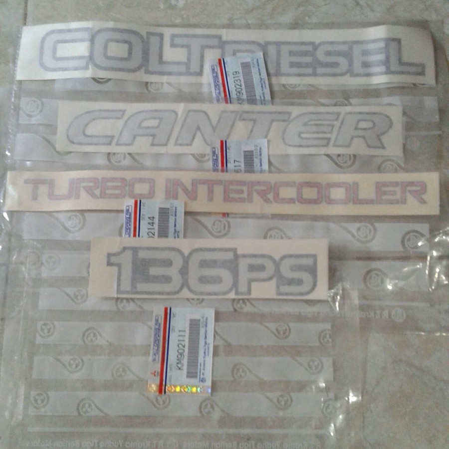 stiker coltdiesel canter turbo intercooler 136 ps set original