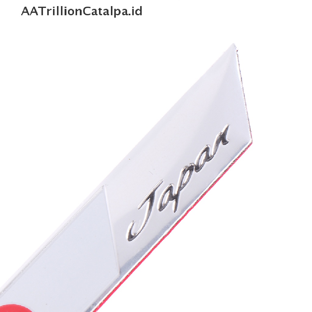 Aatrillioncatalpa 1Pc Stiker emblem logo Bendera Jepang Bahan alloy Untuk Dekorasi Mobilmotor