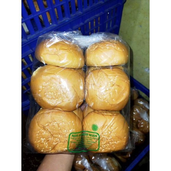 

roti burger wijen isi 10pcs / Roti Wijen