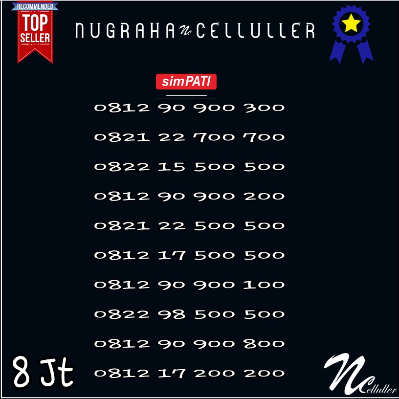 Nomor Cantik Kartu Simpati Ratusan Kembar