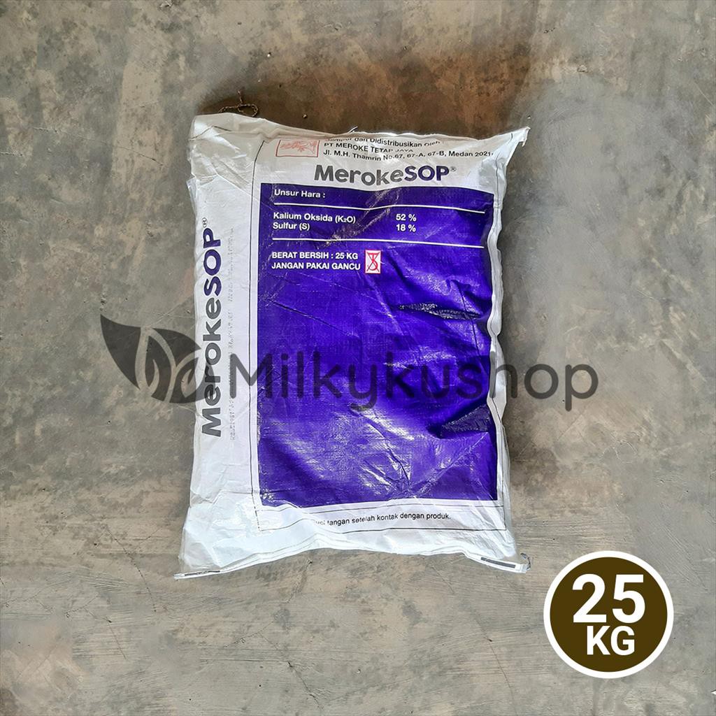 PUPUK MEROKE SOP 25 KG KEMASAN PABRIK VIA GOSEND GRAB