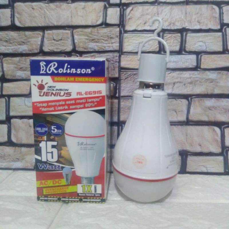 Lampu Bohlam Emergency 15 Watt RL-E6915 ROLINSON