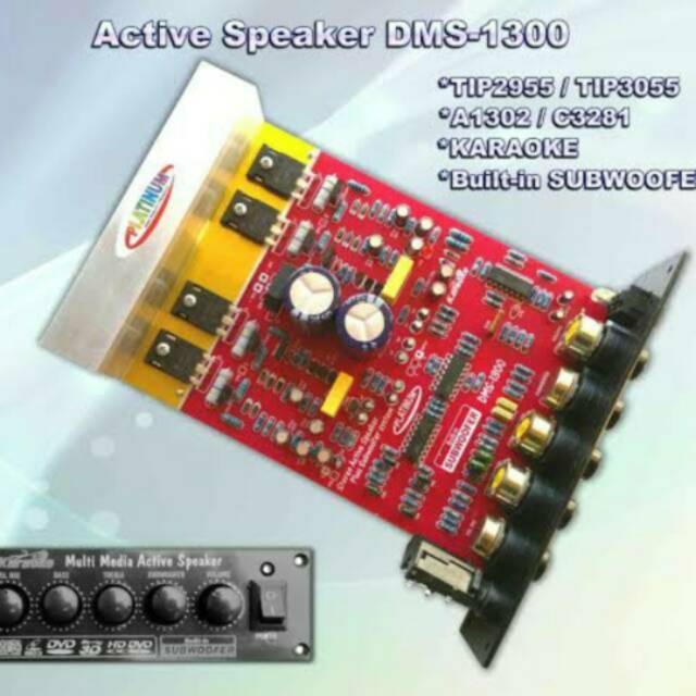 KIT POWER SPEAKER AKTIF KARAOKE+SUB+MIC DMS-1300