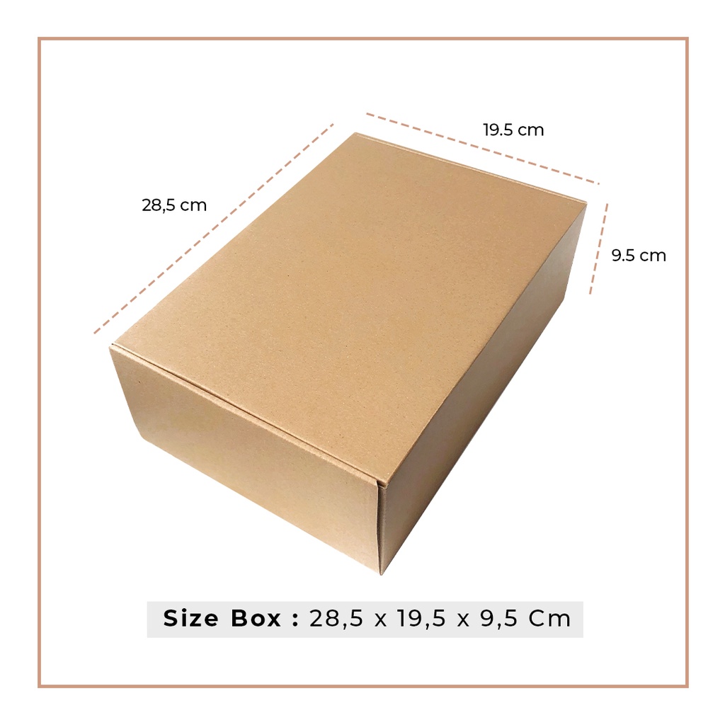 

Kardus Karton Box Die Cut Corrugated 28,5 x 19,5 x 9,5 Cm (5 PCS)