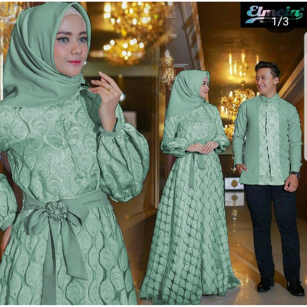 JL12 Gamis Couple Gaiza BUSUI 8WARNA / DM / Pakaian Muslim Couple