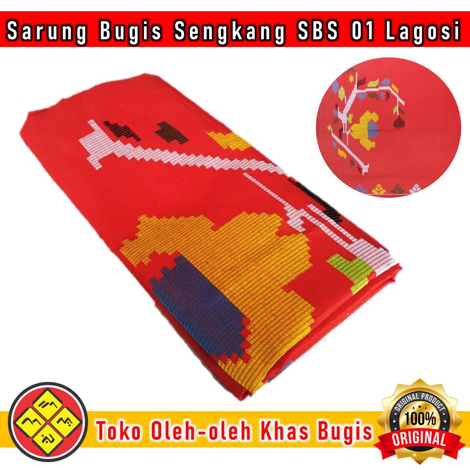 Sarung Sutra Bugis Sengkang - Lipak Sabbe Sengkang Type SBS 01 Lagosi