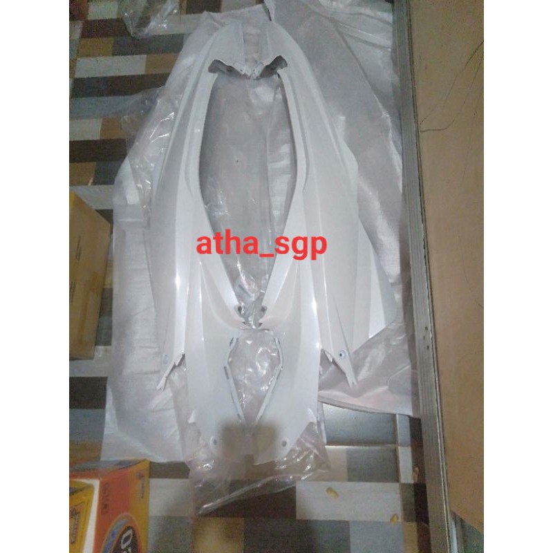 cover body belakang box belakang putih suziki satria fu facelift bima ori sgp