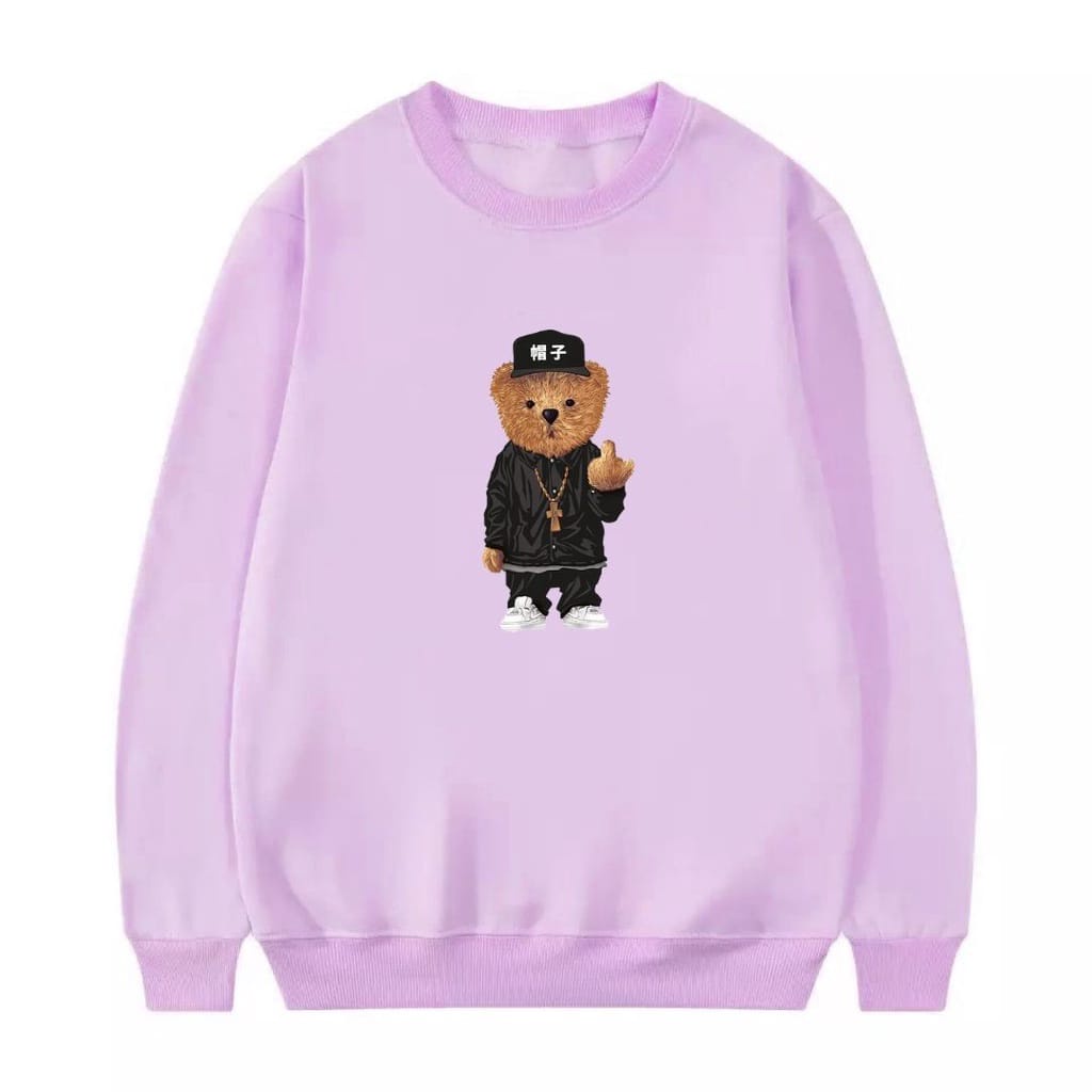 Sweater Crewneck Bear Sweatshirt Polos SIZE M - XXL switer Cowok Cewek Sweater Pria Wanita Terlaris