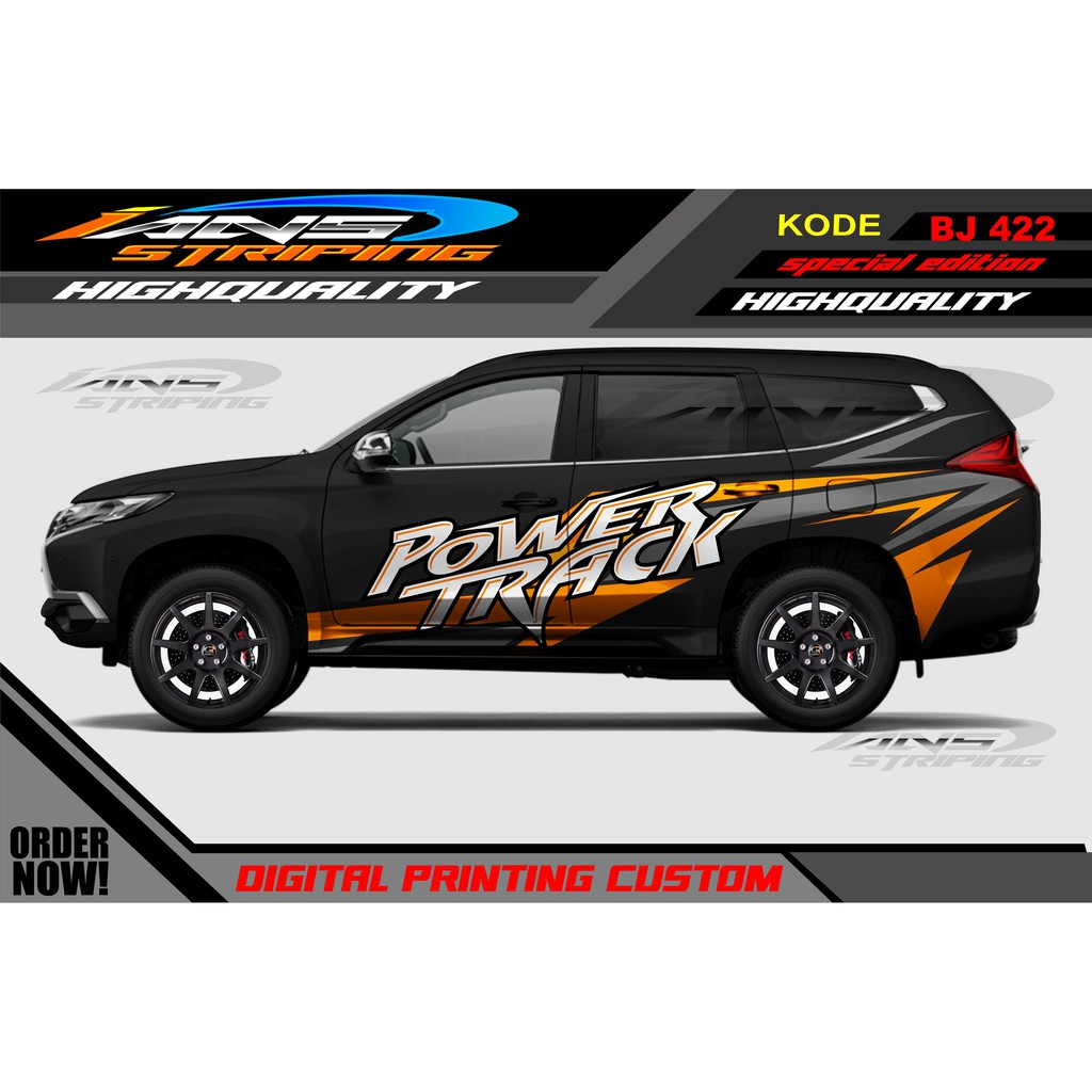 STICKER MOBIL PAJERO, FORTUNER / STIKER MOBIL PAJERO / STIKER MOBIL FORTUNER / STIKER PAJERO