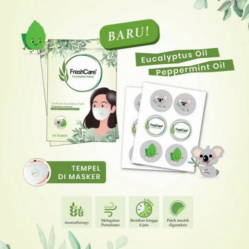 Freshcare Patch Eucalyptus Stiker Masker isi 12 pcs