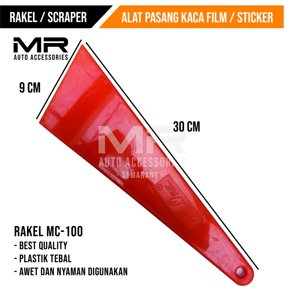 RAKEL / SCRAPER MC 30CM ALAT PASANG STIKER DAN KACA FILM HIGH QUALITY