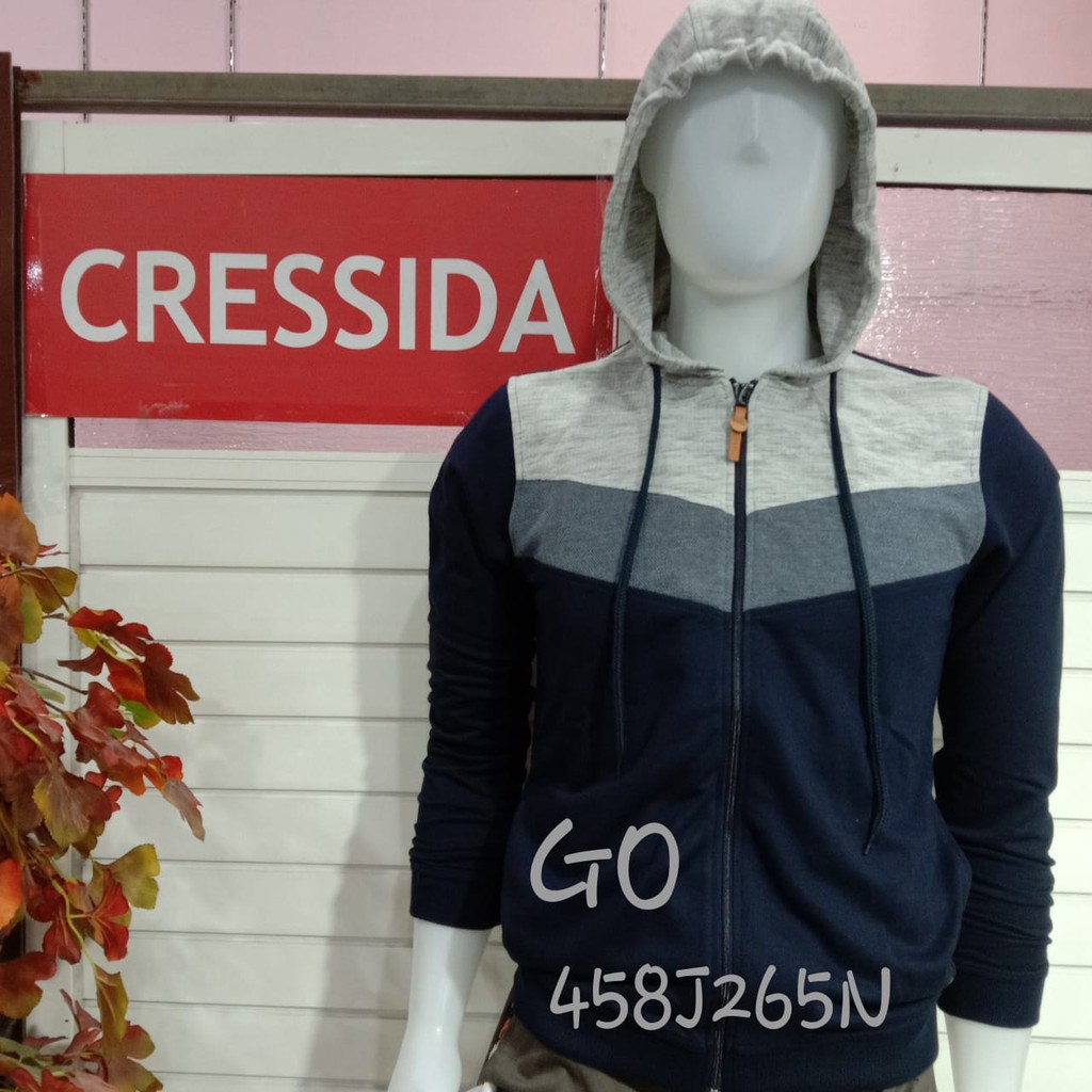 gof CRESSIDA JAKET Pakaian Pria Outerwear Jaket Sweater Hoodie Casual Santai Original Lengan Panjang