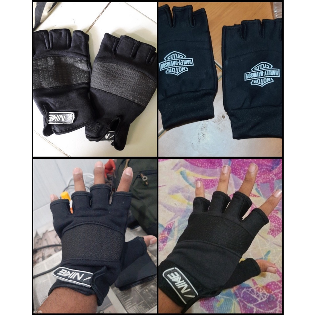 SARUNG TANGAN MOTOR SETENGAH JARI HALF FINGER