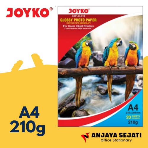 

Kertas Foto Glossy Joyko 210gr | Kertas Foto Mengkilap
