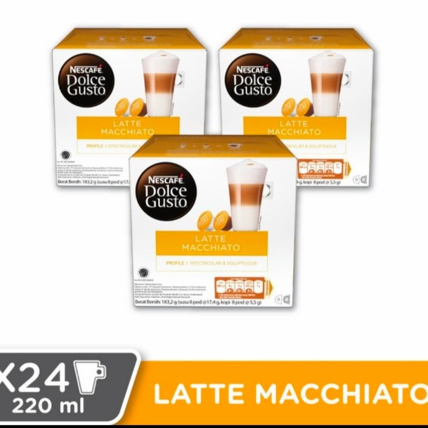 

Kopi - Ramadhan Promo 3 Box Capsules Nescafe Dolce Gusto Capsule Original - Latte Macchiato