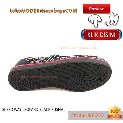 SPEEDWAY-LEOPARD sepatu anak santai sepatu slip on