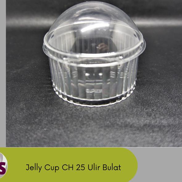 ✽ Jelly Cup CH 25 / Cup Pudding Mika Plastik / Cup Jelly Ulir Bulat ➦