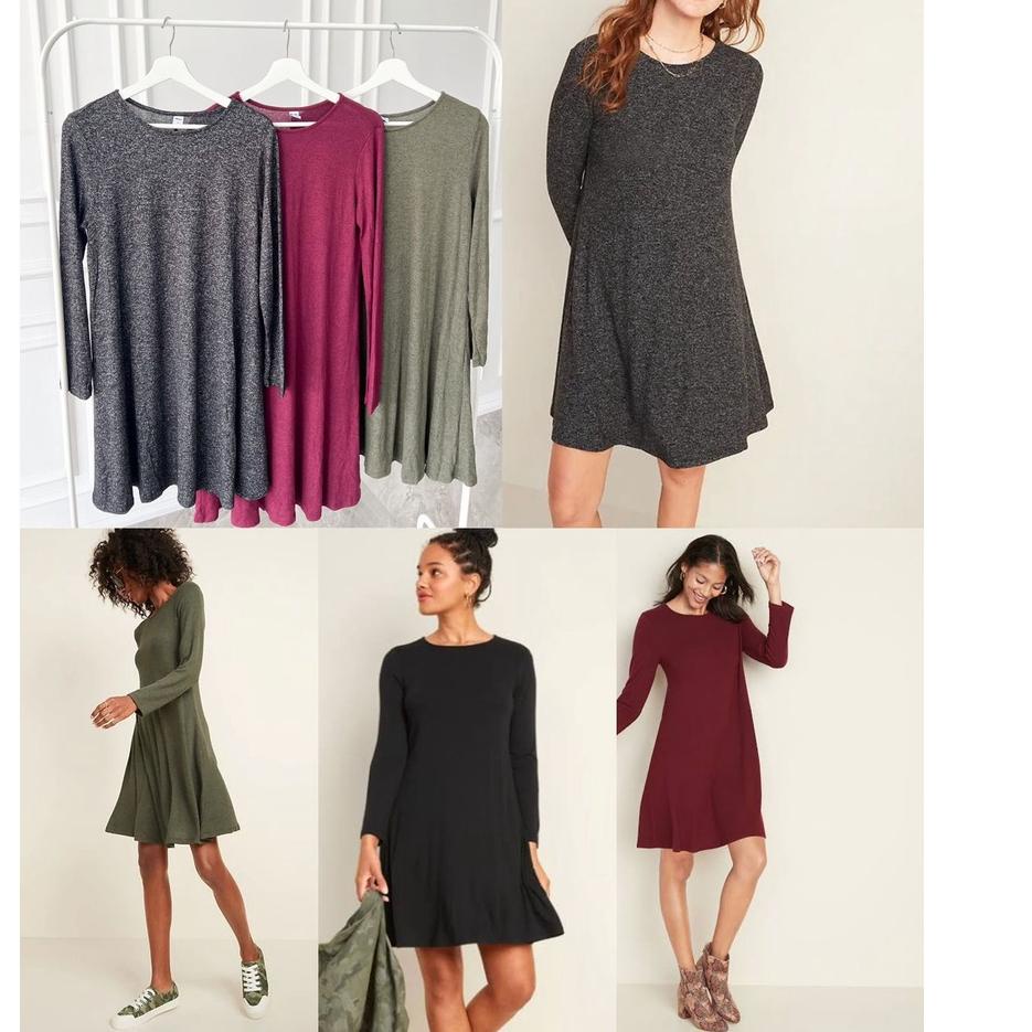 ❇ Oldnavy Knitted Longsleeve Swing Dress ➲