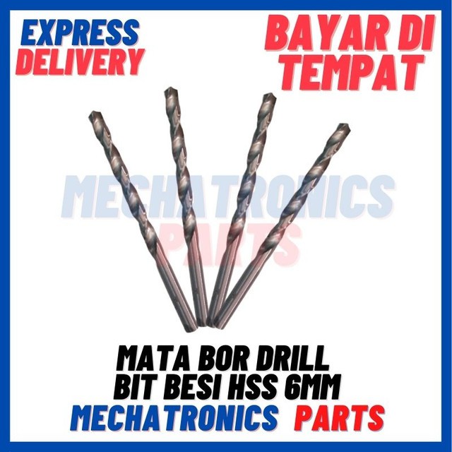 [PAS-9588] MATA BOR DRILL BIT BESI HSS 6MM