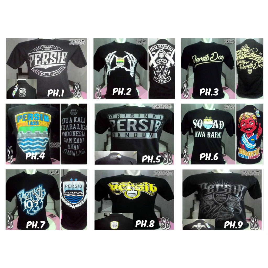 GROSIR Kaos Distro Original - PERSIB Ori Merk 2125 - Clothing Original Bandung