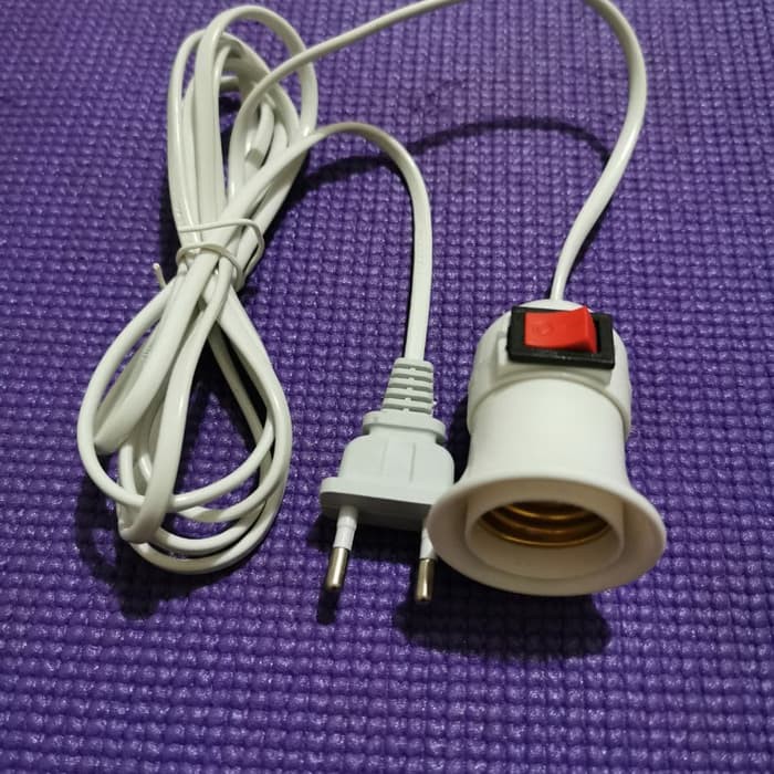 FITTING GANTUNG + KABEL FITTING LAMPU SERBAGUNA BISA UTK LAMPU BELAJAR