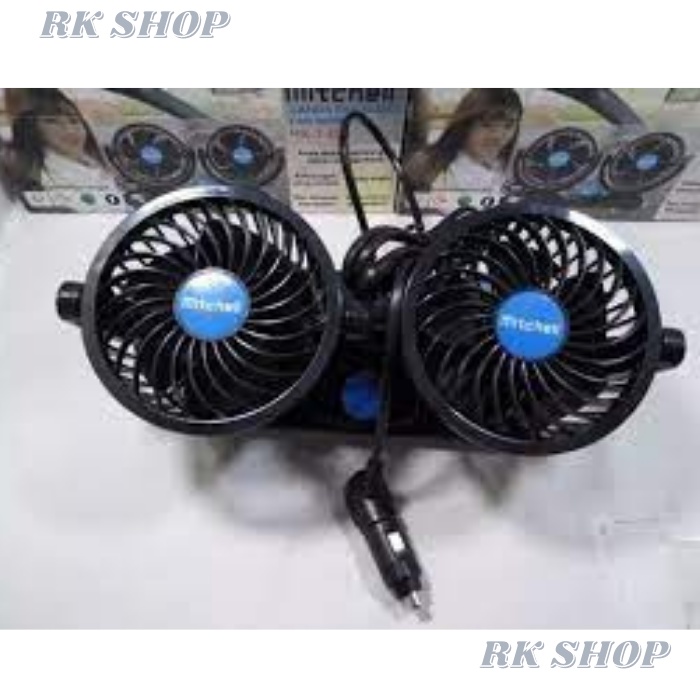 12V Kipas Angin Mobil / Double Headed Vehicle Fan