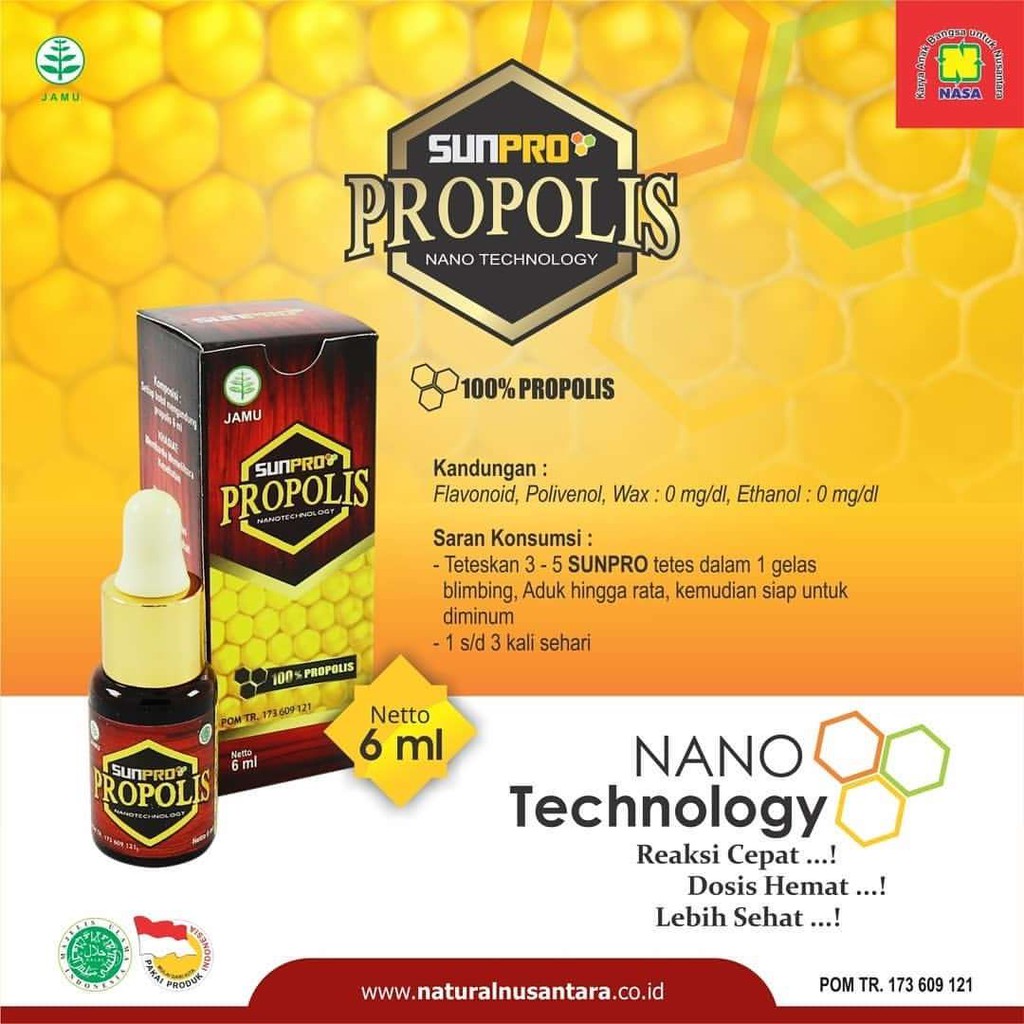 SUNPRO NANO PROPOLIS - PROPOLIS NASA - PROPOLIS NASA - PENYEMBUH BERBAGAI PENYAKIT
