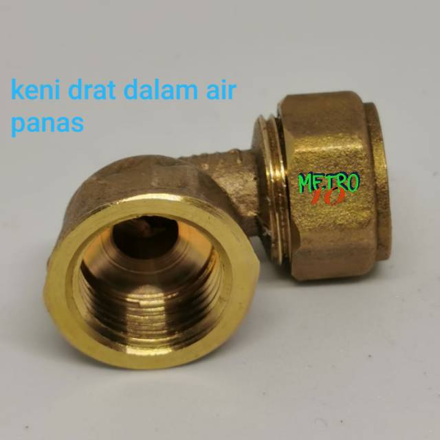 Keni pipa selang air panas keni drat dalam L16 ZY