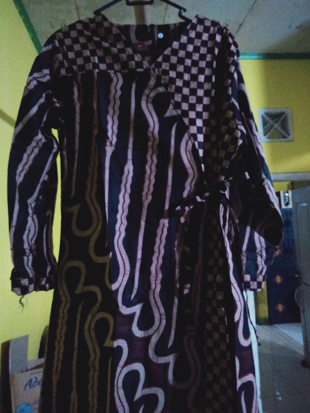 Batik Solo Tunic Genes Ziggy Tali Atasan Tunik Wanita Kerja Kantor Dan Kondangan