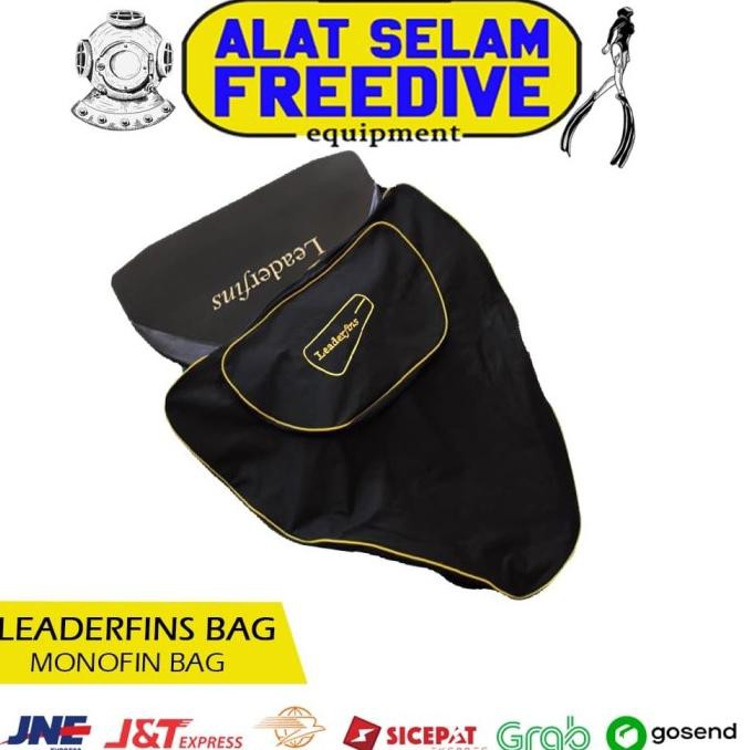 Leaderfins Monofin Fins Bag Tas Kaki Katak Competition Freediving