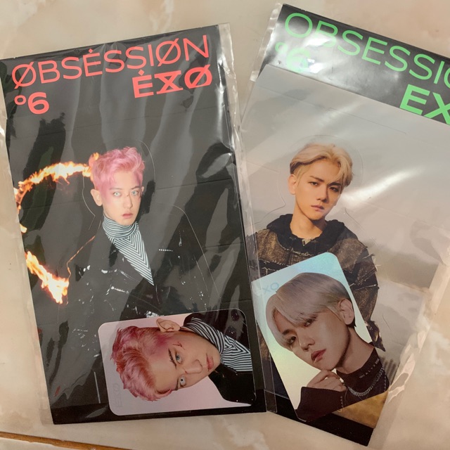 pc hologram & standee exo chanyeol baekhyun