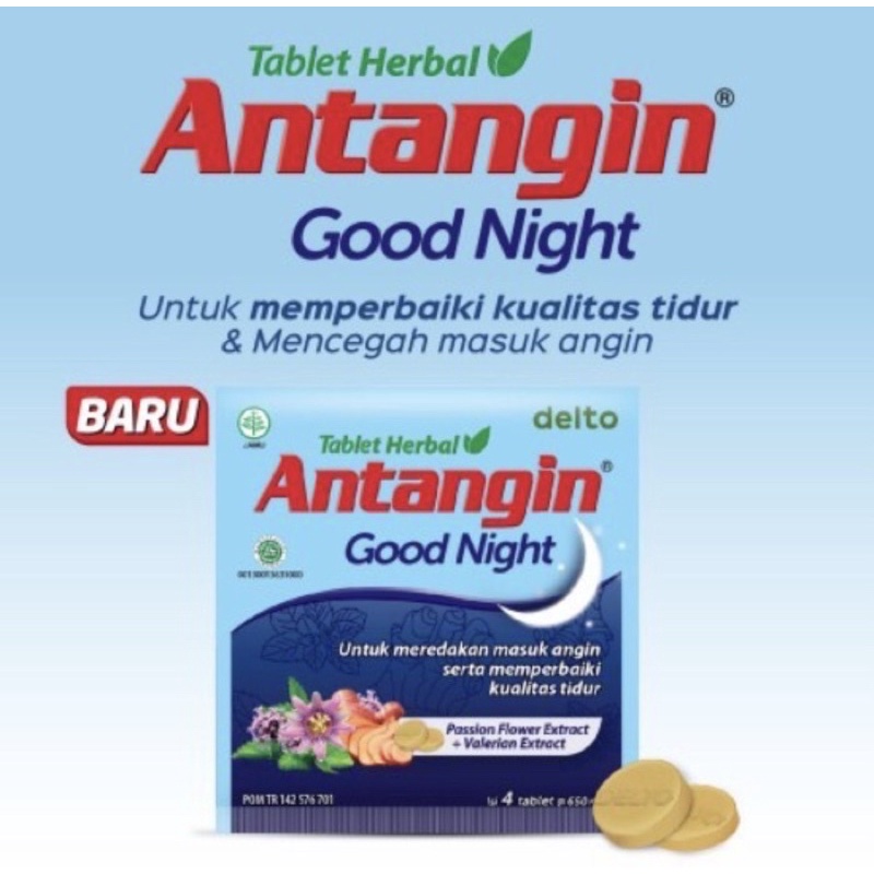 Antangin goodnight strip 4 tablet ( mengatasi gangguan tidur )