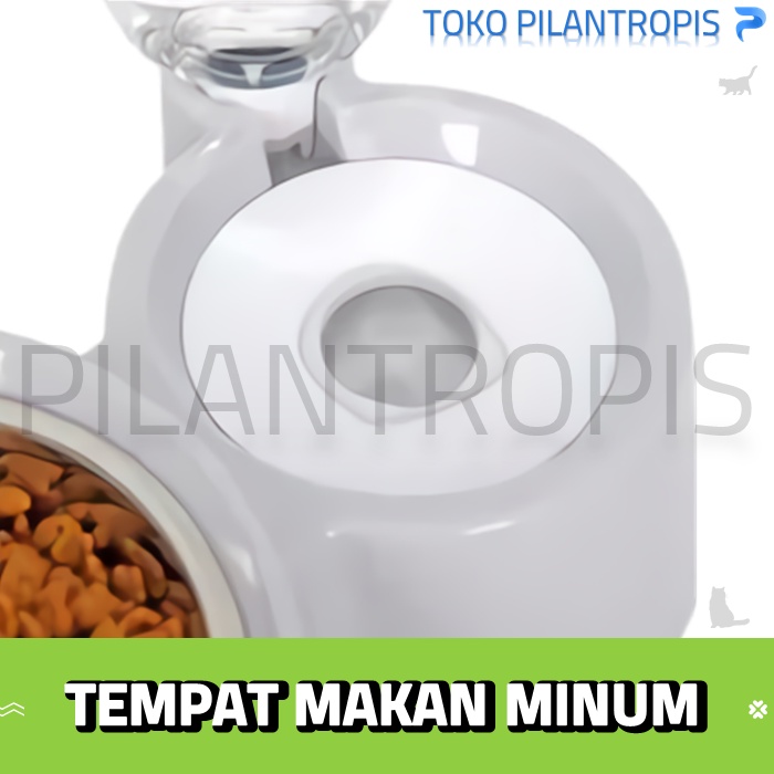 PET DISPENSER MINUM KUCING ANJING WADAH TEMPAT MAKAN MINUM KUCING ANJING STAINLESS MURAH