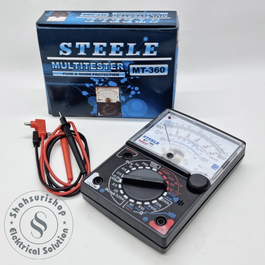 STEELE MULTITESTER ANALOG AVO METER BESAR MURAH WITH BUZZER