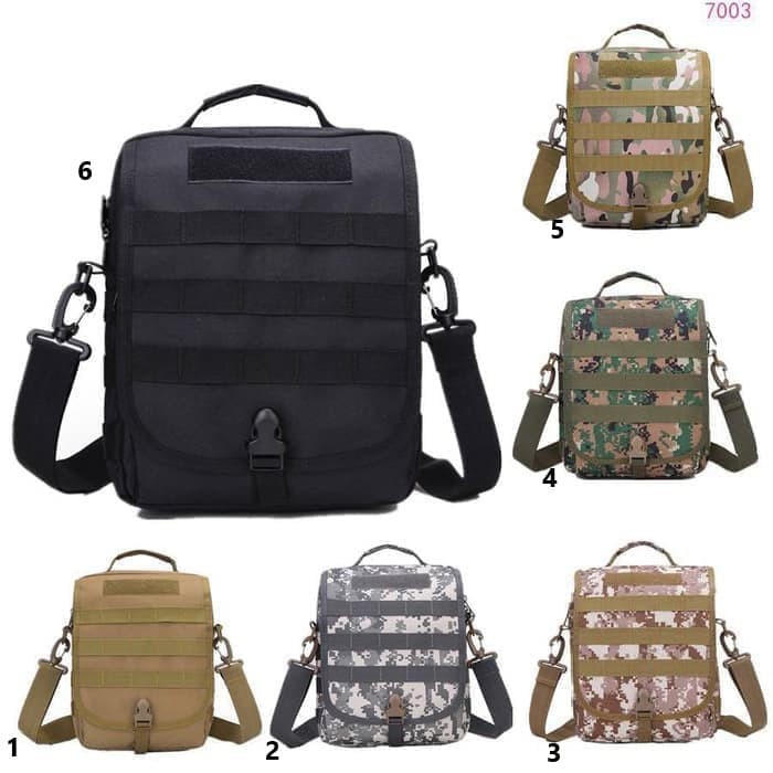 Promo Terbaru! TAS RANSEL SELEMPANG 7003 TAS ARMY MILITARY TACTICAL SLING BAG IMPORT