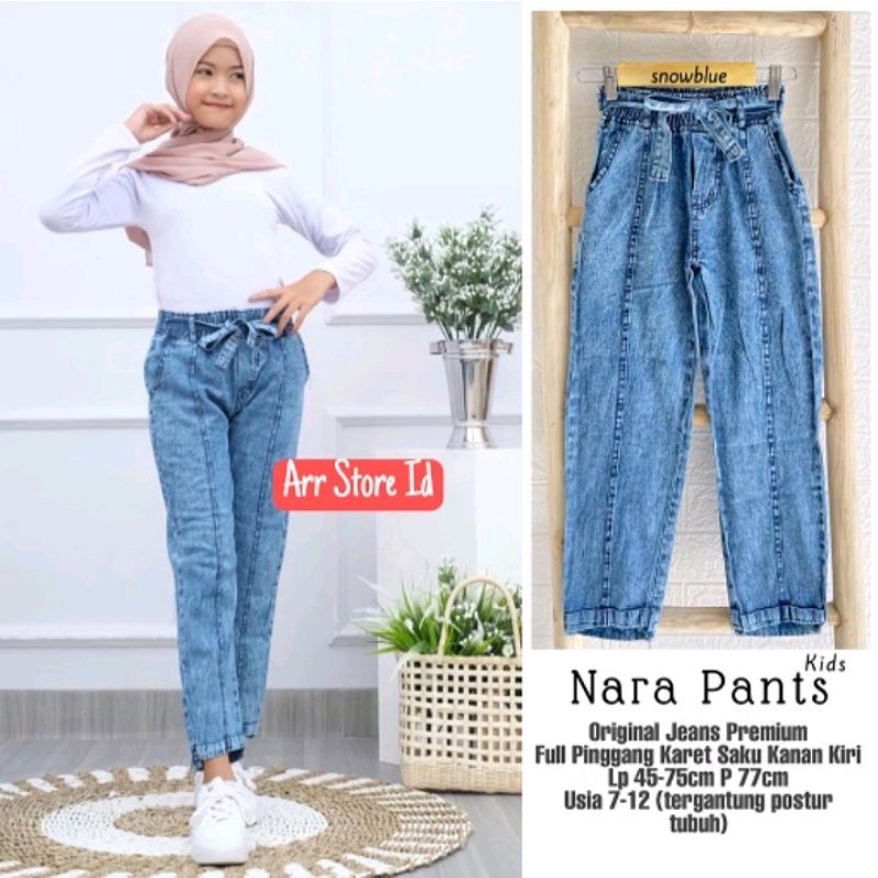CELANA JEANS BOYFRIEND ANAK PEREMPUAN/CELANA ANAK JEANS SNOW