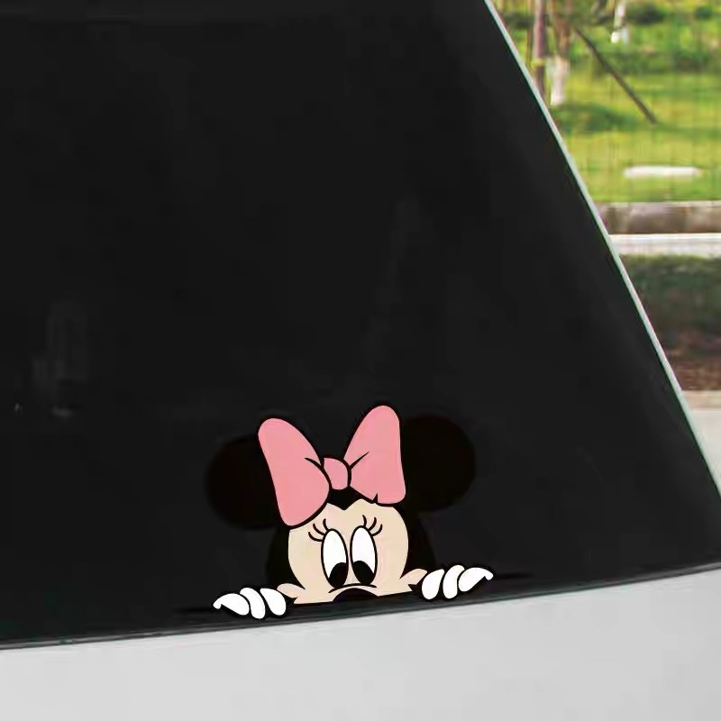 sticker mickey minnie per pcs CUTTING STICKER MOBIL MICKEY MINNIE MOUSE NGINTIP LUCU STIKER MOBIL SPION STIKER MOBIL KEREN