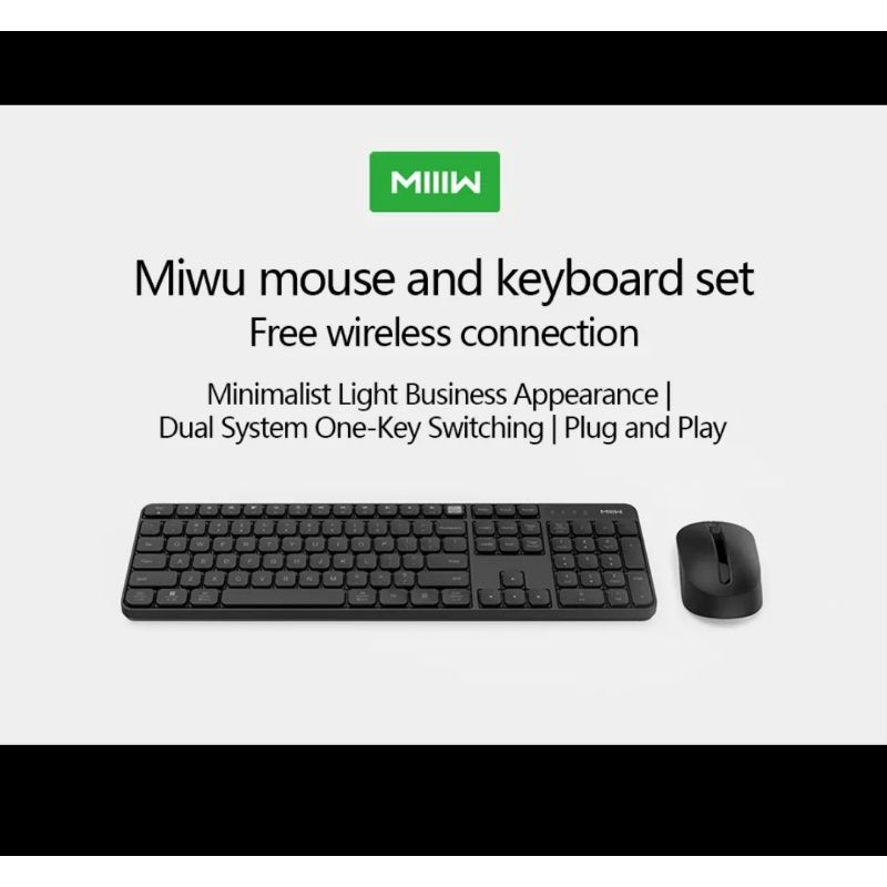 MIIIW WIRELESS COMBO Keyboard Mouse Set MIIW model xiaomi