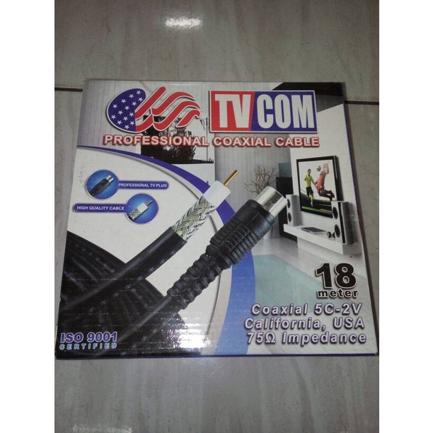 Kabel Antena TV COM Coaxial 5C 18 Meter