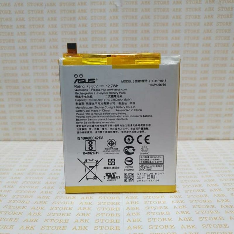 B   aterai Battery Asus Zenfone 4 ZE554KL Z01AD C11P1618