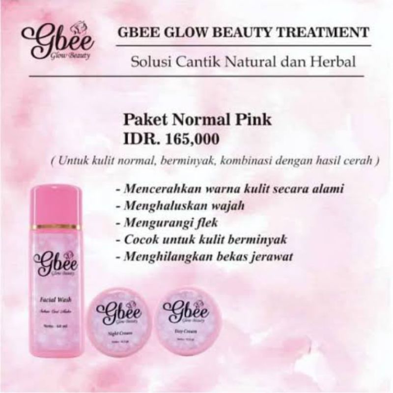 paket normal gbee glow beauty