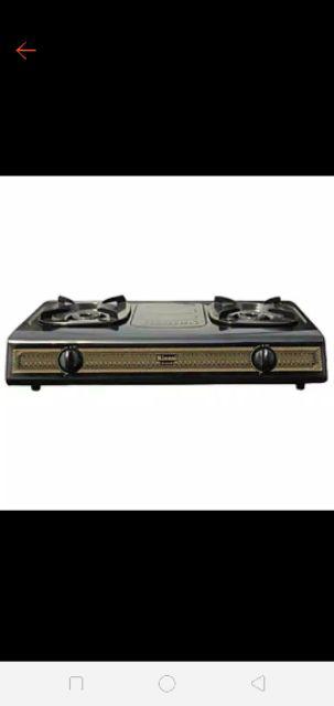 By Gojek Rinnai Kompor Gas 2 Tungku Hitam Ri 522s