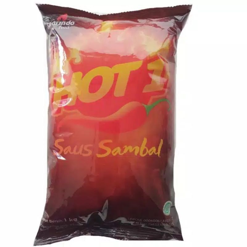 

hot 1/hot1 saus sambal 1kg